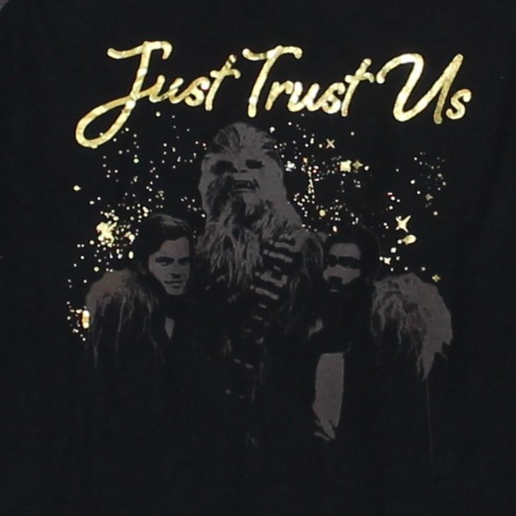 Star Wars "Just Trust Us" Graphic 3/4 Sleeve Top - Picture 2 of 5
